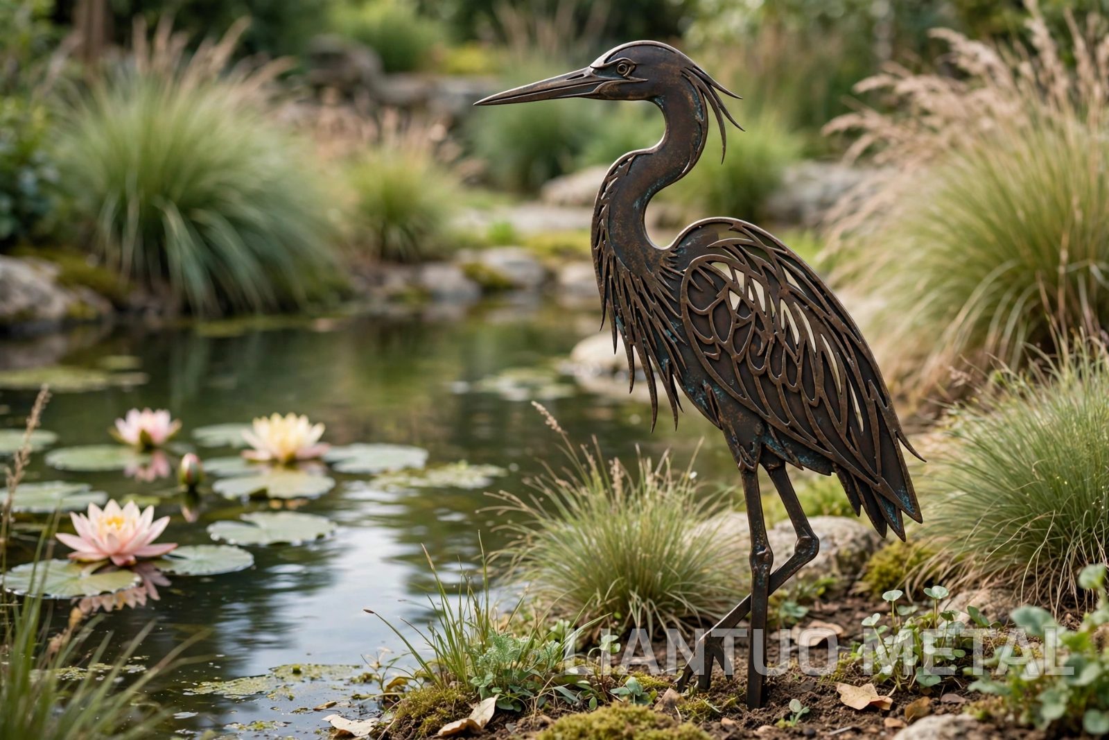 Heron Garden Stake
